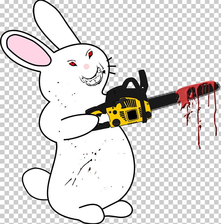 Chainsaw Rabbit PNG, Clipart, Arborist, Area, Art, Artwork, Background White Free PNG Download