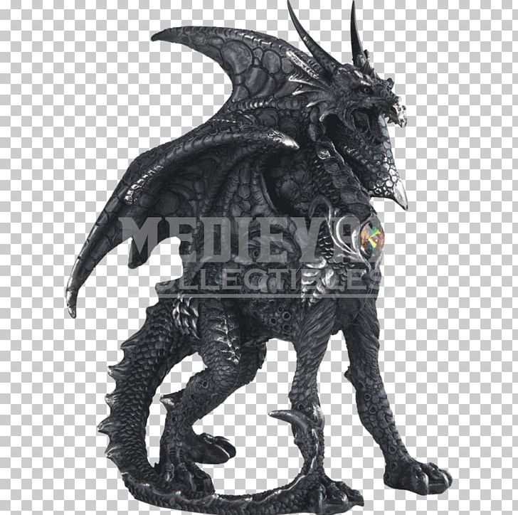 Dragon Statue Figurine Fantasy Legendary Creature PNG, Clipart, Armour, Black And White, Black Dragon, Collectable, Dragon Free PNG Download