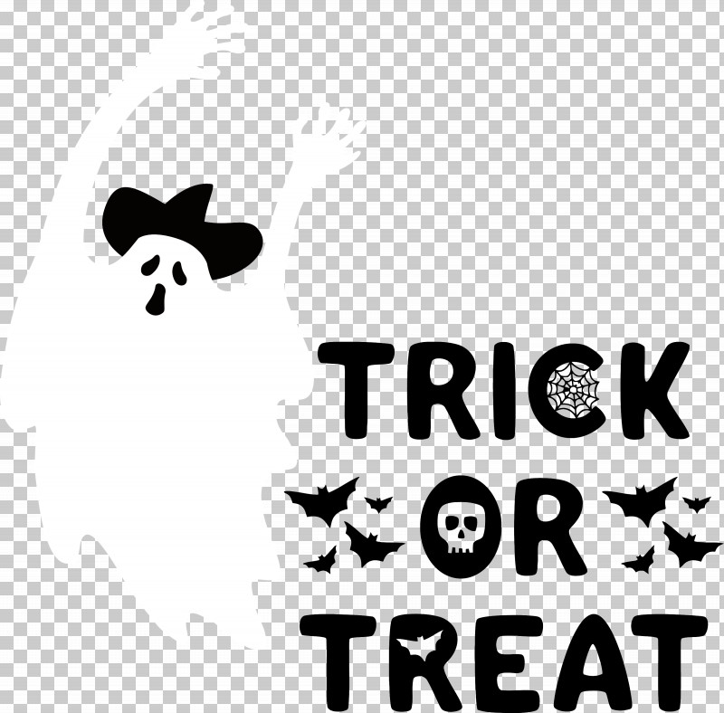 Trick Or Treat Halloween Trick-or-treating PNG, Clipart, Black And White, Cartoon, Halloween, Logo, M Free PNG Download