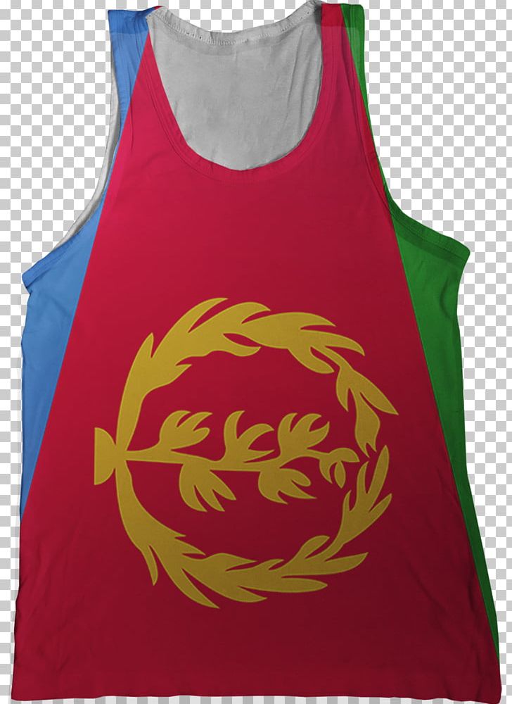 T-shirt Flag Of Eritrea Gilets Sleeveless Shirt PNG, Clipart, Active Tank, Art, Bishojo, Clothing, Eritrea Free PNG Download
