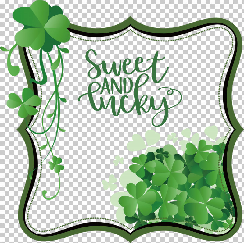 Sweet And Lucky St Patricks Day PNG, Clipart, Clover, Fourleaf Clover, Logo, Luck, Saint Patrick Free PNG Download