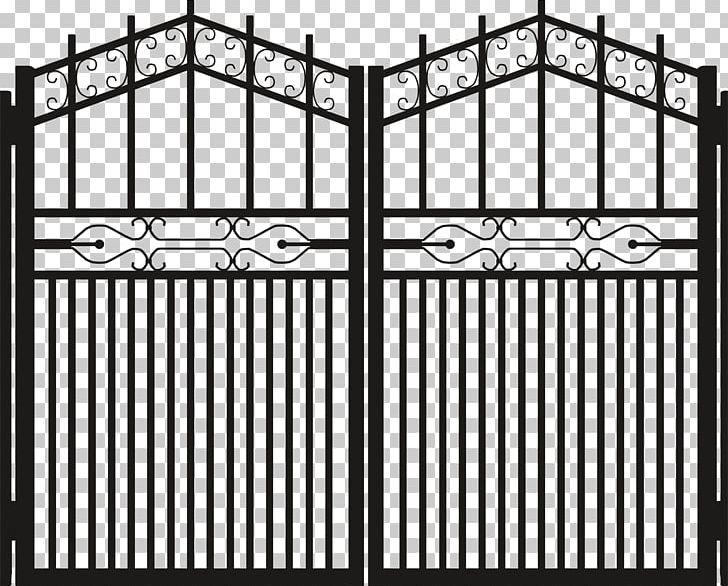 Gate Door PNG, Clipart, Angle, Area, Black, Black And White, Clip Free PNG Download