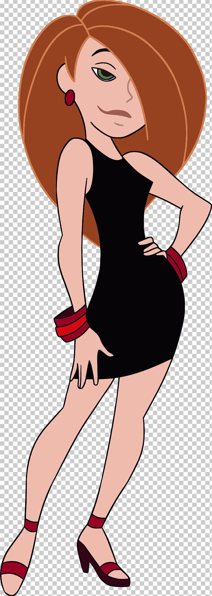 Kim Possible Shego Little Black Dress Animation PNG, Clipart, Abdomen, Arm, Black Hair, Cartoon, Child Free PNG Download