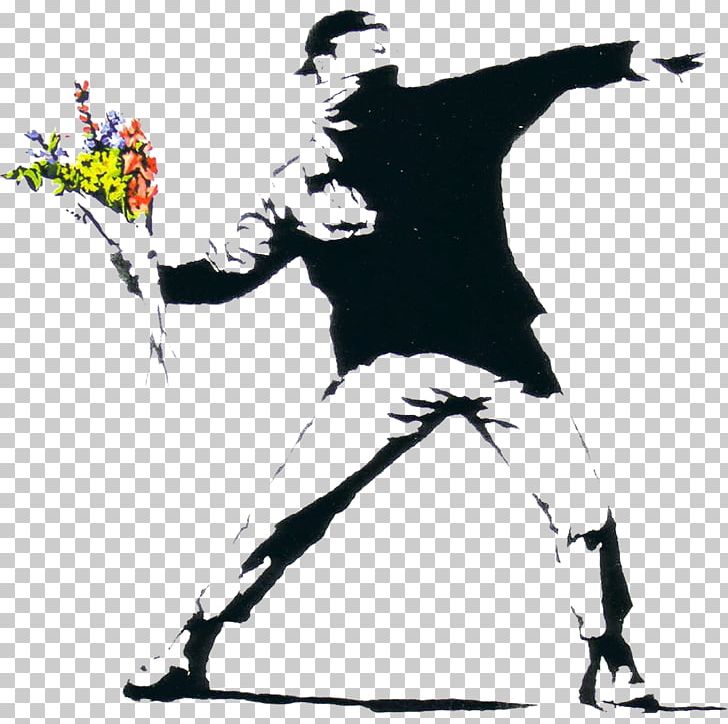 Banksy Graffiti Street Art Artist Stencil PNG, Clipart, Art, Artist, Banksy, Black And White, Canvas Free PNG Download