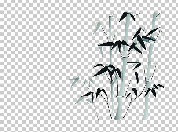 Ink Wash Painting Desktop PNG, Clipart, Bamboo, Black And White, Branch, Cartoon, Cartoon Creative Free PNG Download
