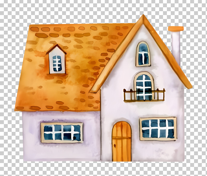 House - Watercolor Illustration Of A Cozy House PNG