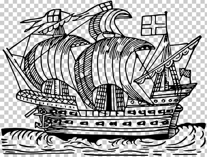 Middle Ages Sailing Ship Boat PNG, Clipart, Artwork, Barque, Barquentine, Caravel, Carrack Free PNG Download
