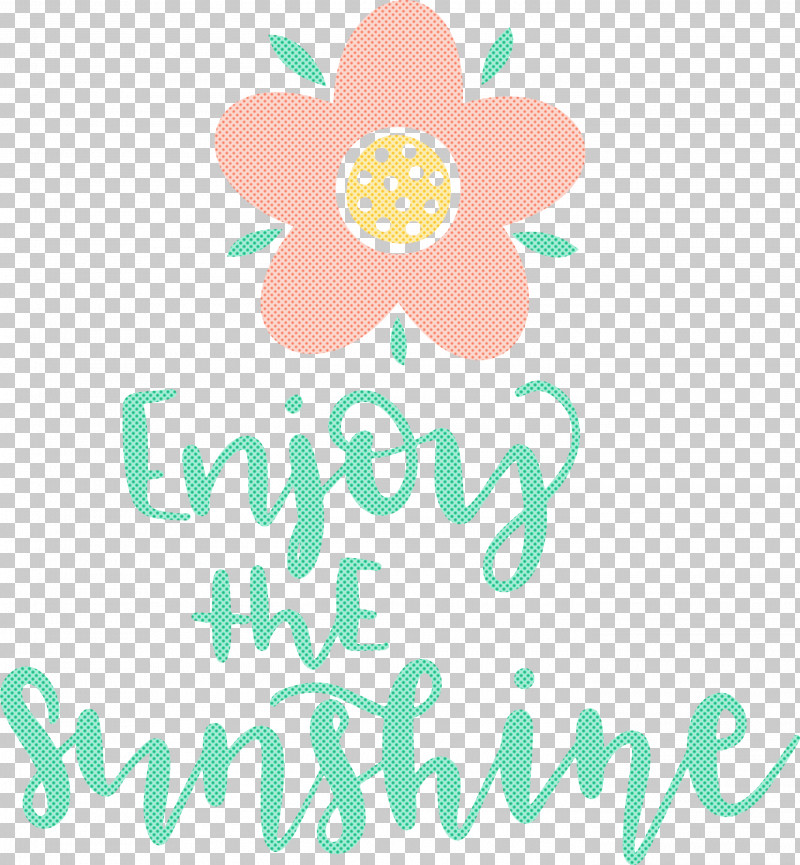 Sunshine Enjoy The Sunshine PNG, Clipart, Cut Flowers, Floral Design, Flower, Line, Logo Free PNG Download