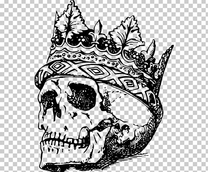Human Skull Symbolism Crown PNG, Clipart, Anatomy, Art, Black And White, Bone, Crown Free PNG Download