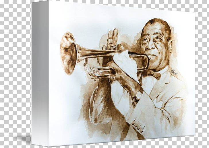 Trumpet Trombone Gallery Wrap Mellophone Canvas PNG, Clipart, Art, Brass Instrument, Canvas, Gallery Wrap, Louis Armstrong Free PNG Download