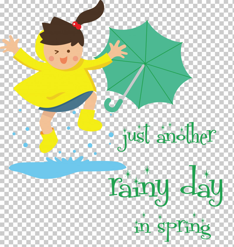 Raining Rainy Day Rainy Season PNG, Clipart, Character, Green, Happiness, Leaf, Line Free PNG Download