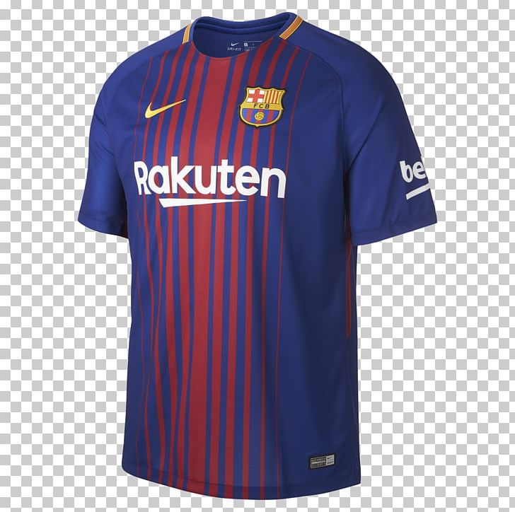 FC Barcelona T-shirt Sports Fan Jersey 2017–18 La Liga Football PNG, Clipart, Active Shirt, Blue, Brand, Clothing, Electric Blue Free PNG Download