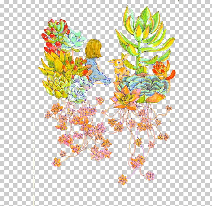 Succulent Plant Watercolor Painting Houseplant PNG, Clipart, Branch, Cactaceae, Decorative, Decorative Material, Download Free PNG Download