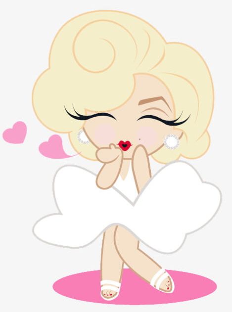 Peach Heart Marilyn Monroe PNG, Clipart, Cartoon, Cartoon Characters, Characters, Heart, Heart Clipart Free PNG Download