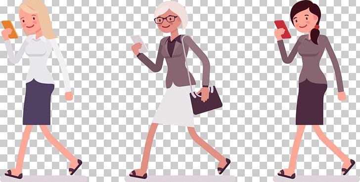 Walking Animation Cartoon Illustration PNG, Clipart, Business Woman, Clothing, Dress, Encapsulated Postscript, Fashion Free PNG Download