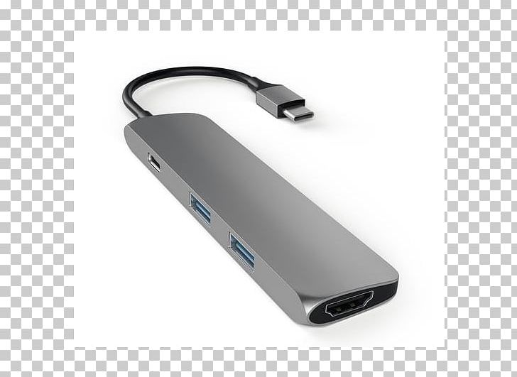 MacBook Pro Laptop USB-C Satechi Type-C Multi-Port Adapter PNG, Clipart, Adapter, Cable, Computer Port, Electrical Cable, Electronic Device Free PNG Download