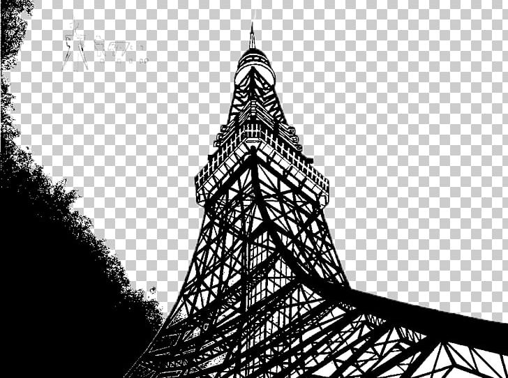 Tokyo Tower Tokyo Skytree Eiffel Tower PNG, Clipart, City Silhouette, Drawing, Girl Silhouette, Line, Man Silhouette Free PNG Download