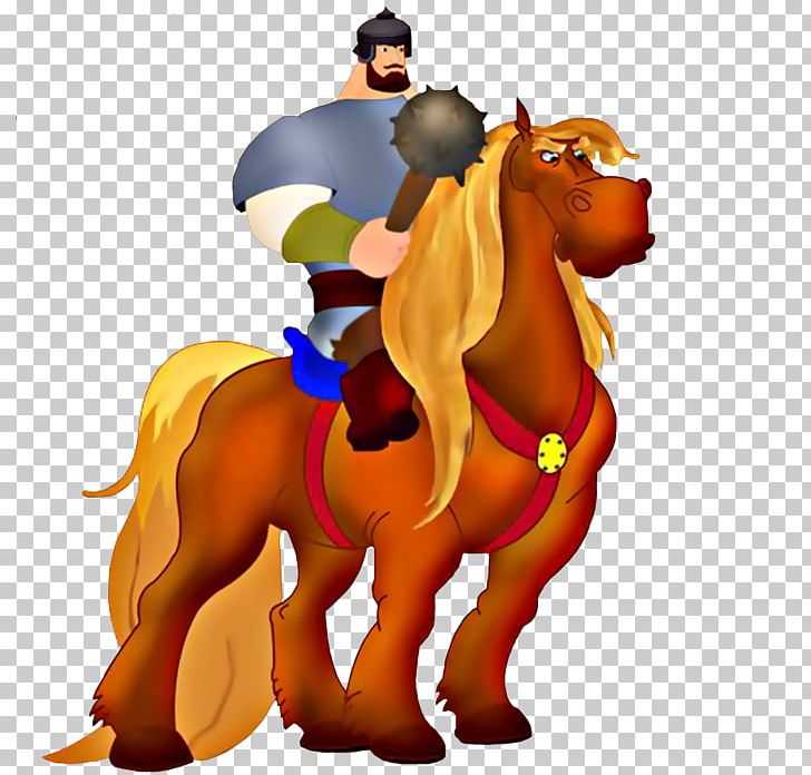 The Three Bogatyrs Alyosha Popovich PNG, Clipart, Carnivoran, Cartoon, Digital Image, Fictional Character, Horse Free PNG Download