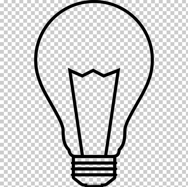 Incandescent Light Bulb Drawing Lamp PNG, Clipart, Angle, Black, Black And White, Coloring Book, Drawing Free PNG Download
