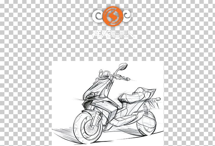 Scooter Car Automotive Design Motorcycle Sketch PNG, Clipart, Artwork, Behance, Bicycle, Black And White, Cartoon Free PNG Download