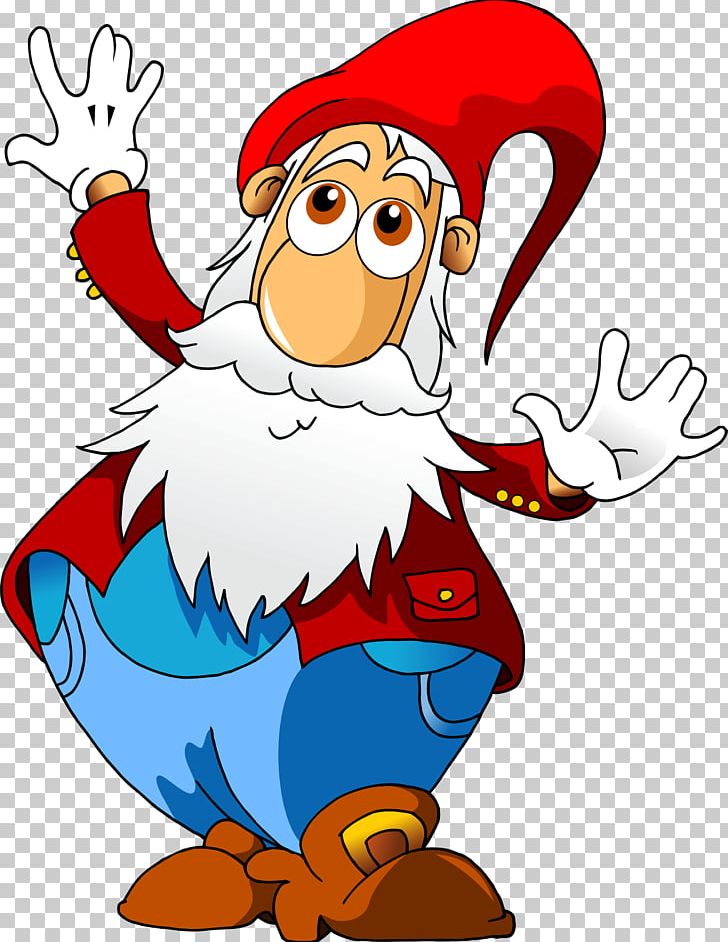Dwarf Santa Claus PNG, Clipart, Art, Artwork, Beak, Beard, Cartoon Free PNG Download