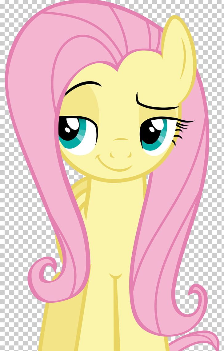 Pony Fluttershy Smirk Horse Illustration PNG, Clipart, Animals, Art, Cartoon, Dat Face, Eye Free PNG Download