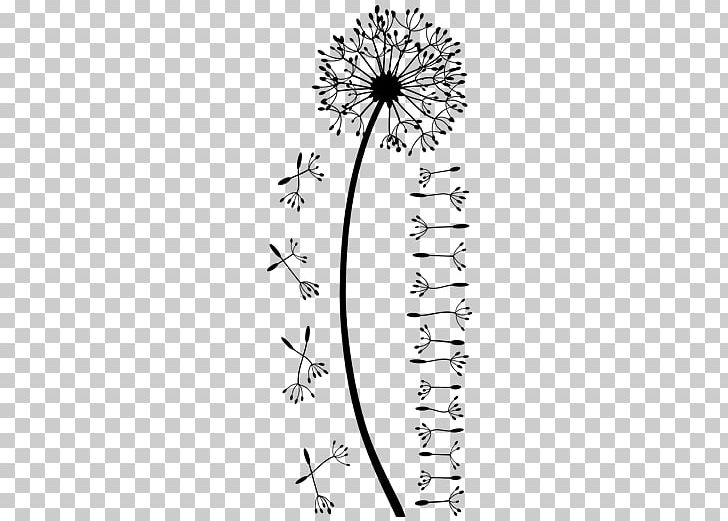 Wall Decals Dandelion Room Black And White Leaf PNG, Clipart, Area, Black, Black And White, Body Jewellery, Body Jewelry Free PNG Download