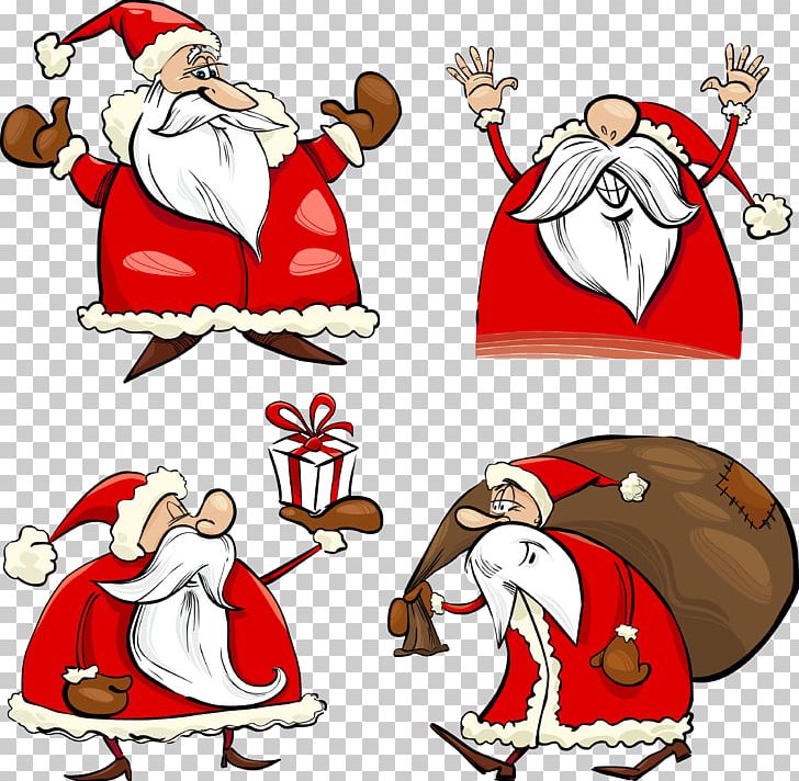 Santa Claus Christmas Gift PNG, Clipart, Animal Figure, Area, Artwork, Caricature, Cartoon Free PNG Download