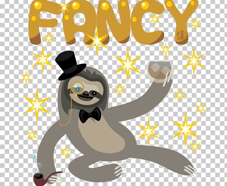 Sloth Fancy Art The New Classic PNG, Clipart, Animal, Art, Beak, Bird, Cartoon Free PNG Download