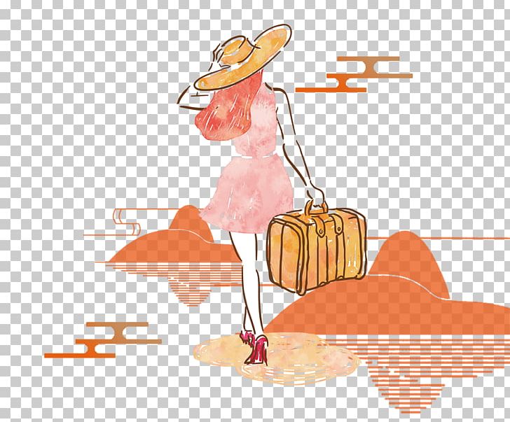 Suitcase Euclidean Travel Woman Baggage PNG, Clipart, Adobe Illustrator, Art, Business Woman, Decompression, Euclidean Vector Free PNG Download