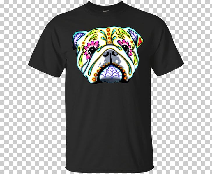 T-shirt Calavera Bulldog Hoodie Day Of The Dead PNG, Clipart, Active Shirt, Brand, Bulldog, Calavera, Carnivoran Free PNG Download