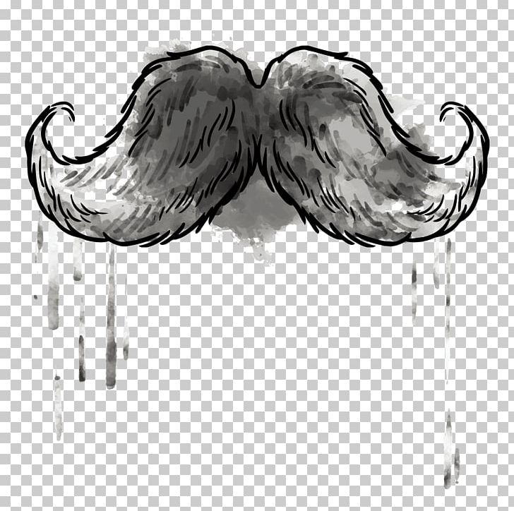 Movember Ink Moustache PNG, Clipart, Bearded Man, Beard Man, Beard Vector, Black, Cartoon Beard Free PNG Download