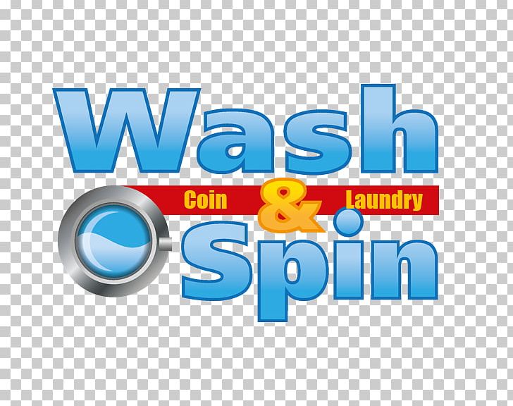 Wash & Spin Coin Laundry Logo Self-service Laundry Brand PNG, Clipart, Amp, Area, Brand, Cleaning, Coin Laundry Free PNG Download