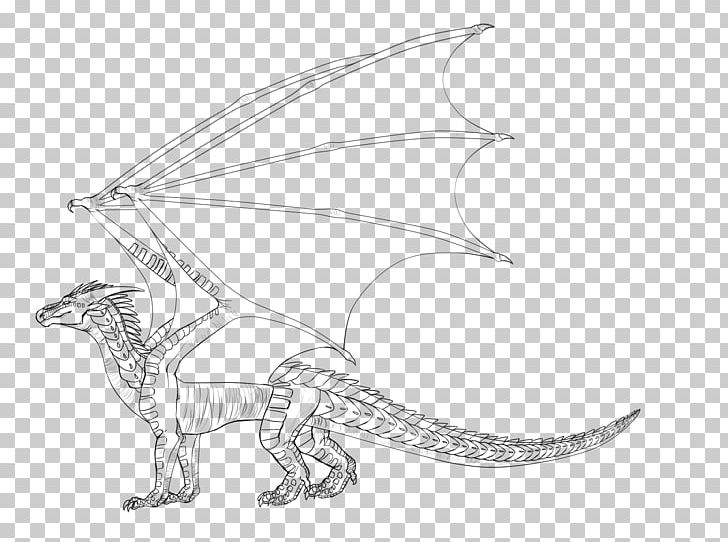 Line Art Wings Of Fire Drawing Dragon PNG, Clipart, Art, Artwork, Black And White, Color, Coloring Book Free PNG Download
