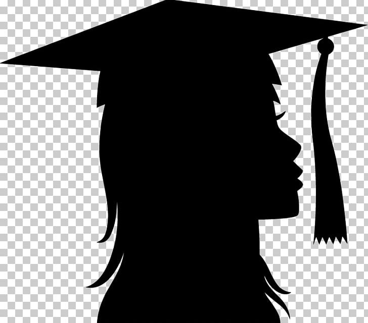 Graduation Ceremony Silhouette PNG, Clipart, Animals, Black, Black And White, Drawing, Graduate University Free PNG Download