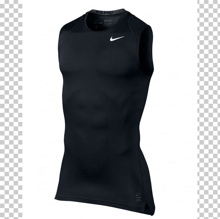 T-shirt Nike Dri-FIT Sleeve PNG, Clipart, Active Shirt, Active Tank, Black, Clothing, Compression Free PNG Download