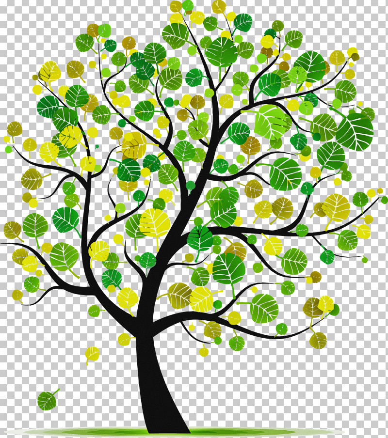 Tree Branch Green Plant Leaf PNG, Clipart, Abstract Tree, Branch, Cartoon Tree, Flower, Green Free PNG Download