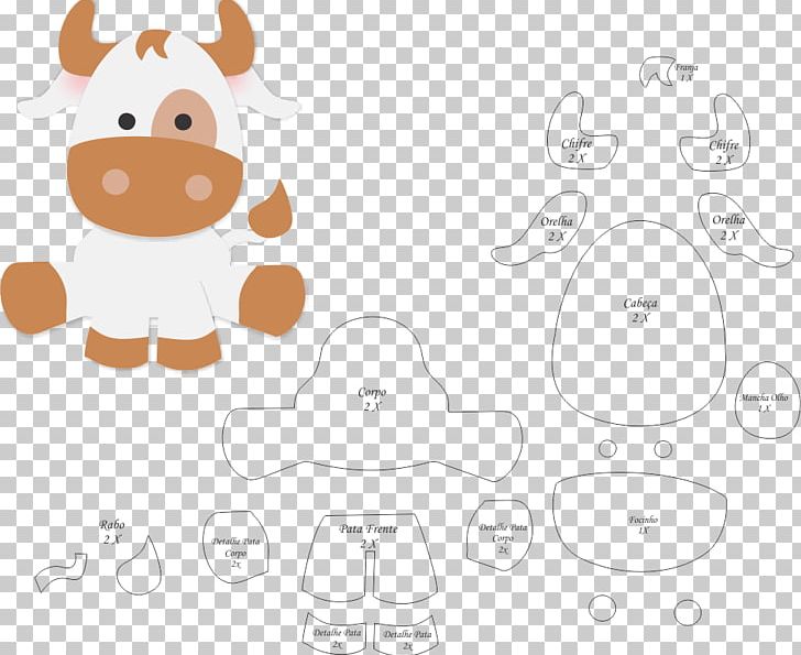 Felt Taurine Cattle Paper Sewing Handicraft PNG, Clipart, Applique, Artisan, Artwork, Carnivoran, Doll Free PNG Download