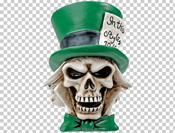 Mad Hatter Skull Alice's Adventures In Wonderland Skeleton PNG, Clipart, Alice In Wonderland, Alices Adventures In Wonderland, Fantasy, Figurine, Hat Free PNG Download