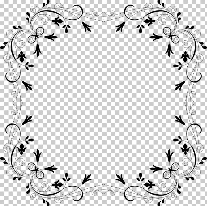 Borders And Frames Flower Paper PNG, Clipart, Area, Black, Black And White, Border, Borders And Frames Free PNG Download