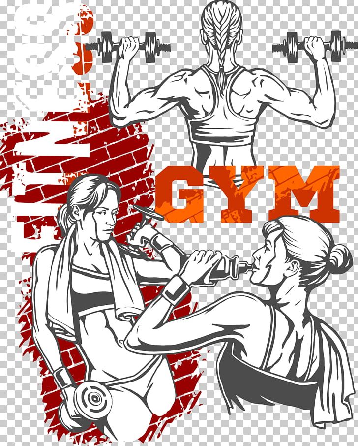 Physical Fitness Fitness Centre Bodybuilding PNG, Clipart, Arm, Cartoon, Clip Art, Design, Fictional Character Free PNG Download