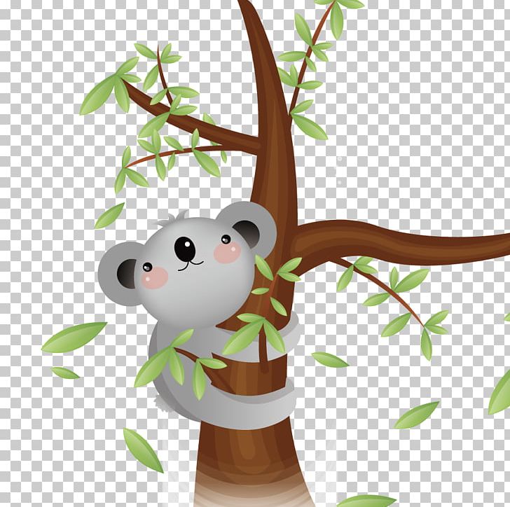 Koala Illustration PNG, Clipart, Animal, Animals, Antler, Autumn Tree, Branch Free PNG Download