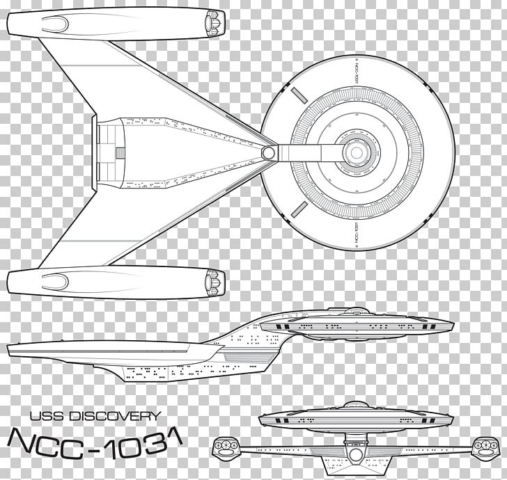 USS Discovery Star Trek Starship Enterprise Sketch PNG, Clipart, 3d Modeling, Angle, Area, Artwork, Automotive Design Free PNG Download