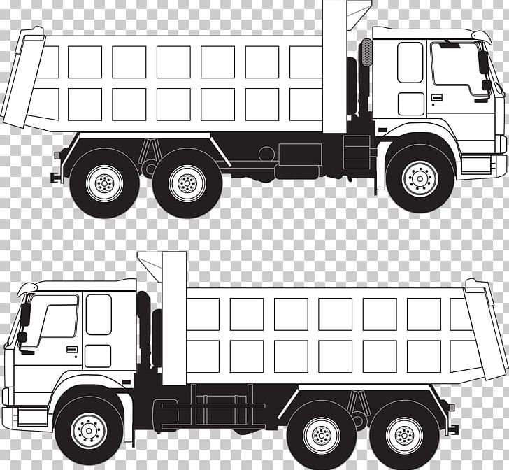 Car Commercial Vehicle Truck PNG, Clipart, Automotive Design, Automotive Exterior, Automotive Tire, Black And White, Brand Free PNG Download