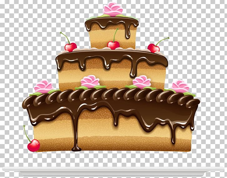 Ice Cream Pâtisserie Chocolate Cake Sachertorte PNG, Clipart, Baked Goods, Baking, Birthday, Birthday Cake, Buttercream Free PNG Download