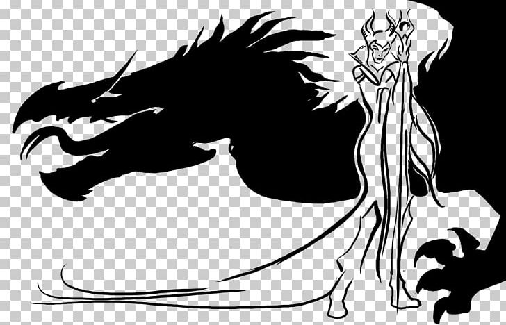 Maleficent Silhouette Dragon Drawing PNG, Clipart, Animals, Anime, Arm, Art, Black Free PNG Download