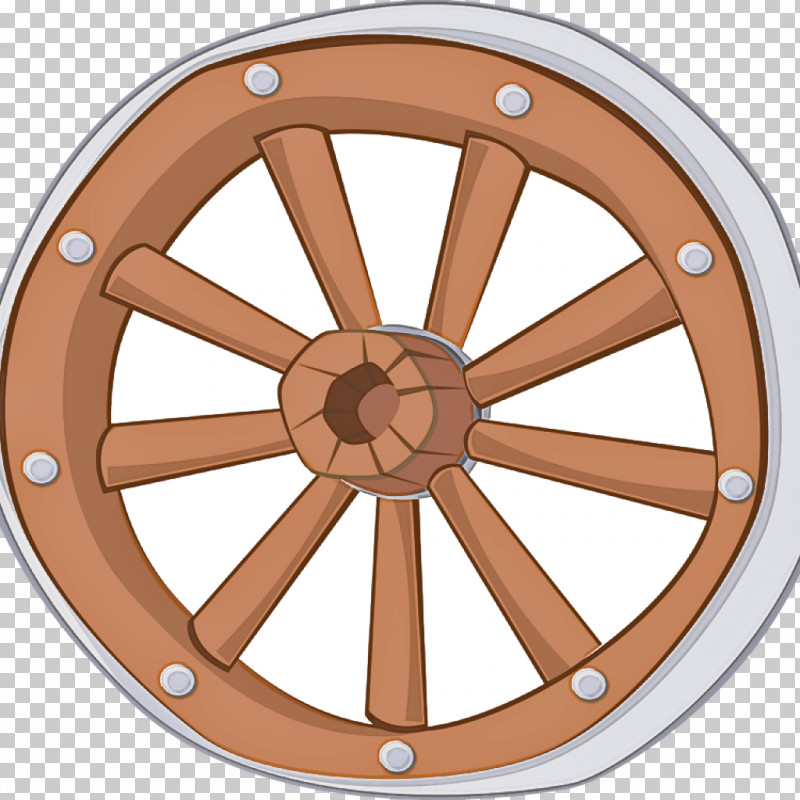 Wheel Spoke Rim Auto Part Brown PNG, Clipart, Automotive Wheel System, Auto Part, Brown, Circle, Metal Free PNG Download