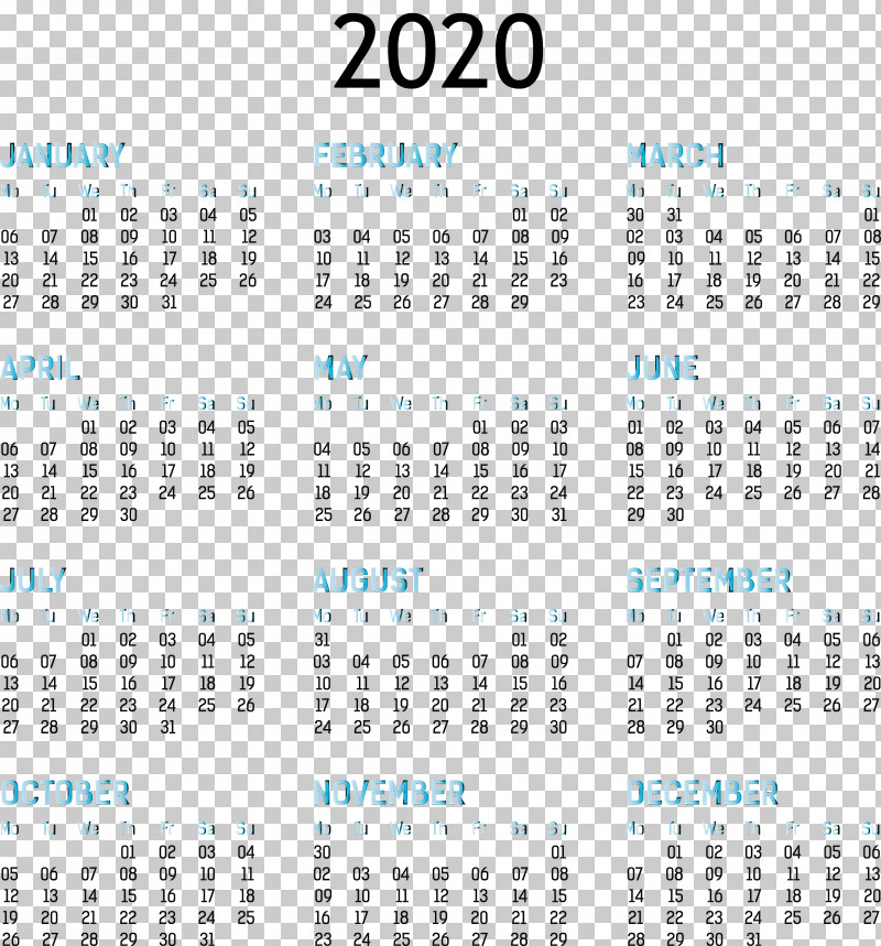 2020 Yearly Calendar Printable 2020 Yearly Calendar Template Full Year Calendar 2020 PNG, Clipart, 365day Calendar, 2020 Yearly Calendar, Annual Calendar, Calendar Date, Calendar System Free PNG Download