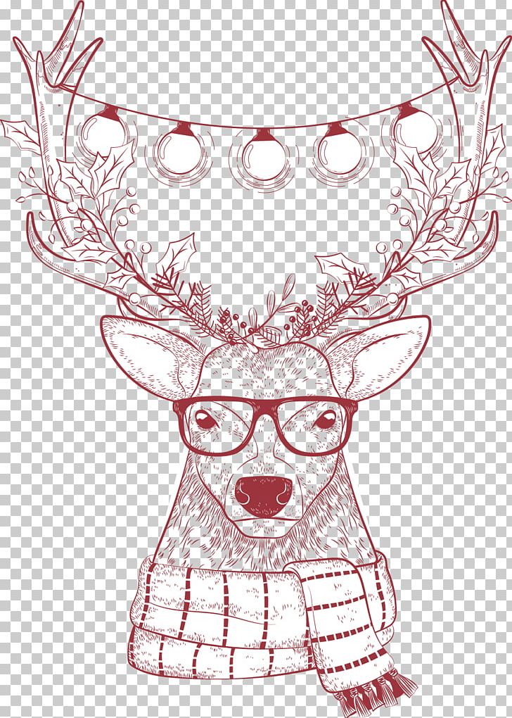 Reindeer Christmas PNG, Clipart, Antler, Christmas Background, Christmas Card, Christmas Decoration, Christmas Frame Free PNG Download