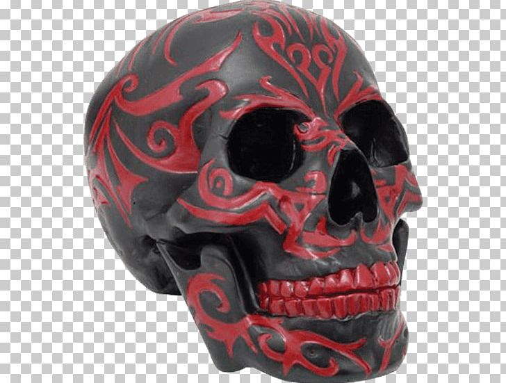 Figurine Skull Statue Red Human Skeleton PNG, Clipart, Art, Bicycle Helmet, Black, Bone, Color Free PNG Download